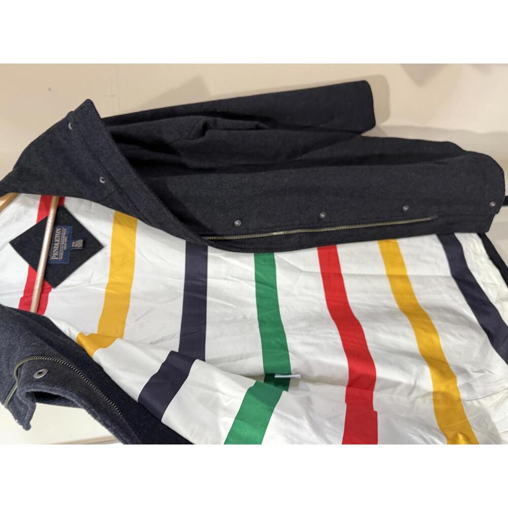 Pendleton Wool Coat Medium Gray Euc Women's - image 5